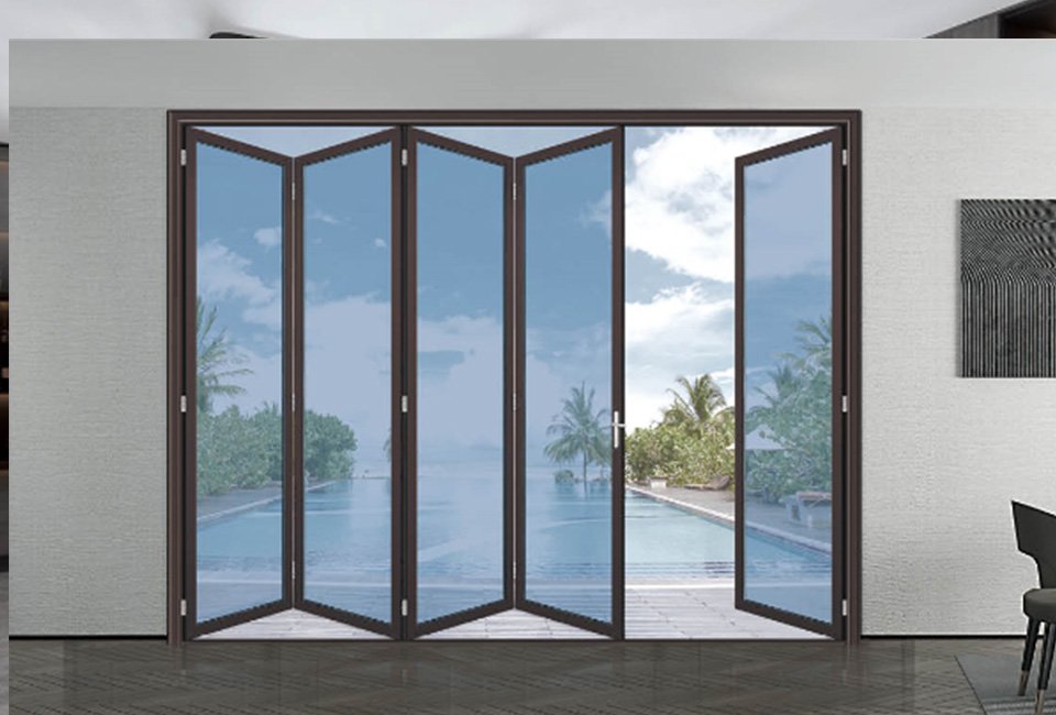 bi folding glass doors