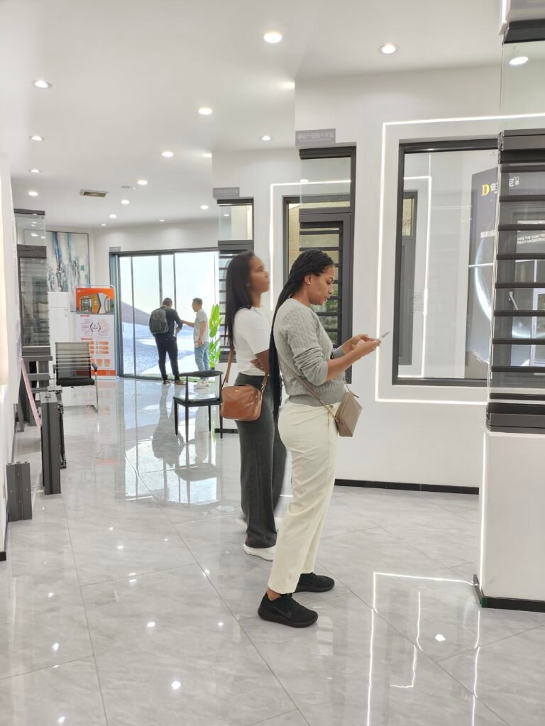 African Client Visits Delanshini Doors & Windows