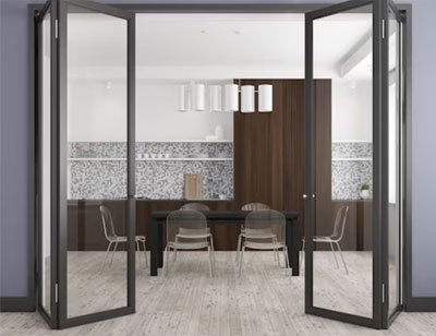 glass folding door