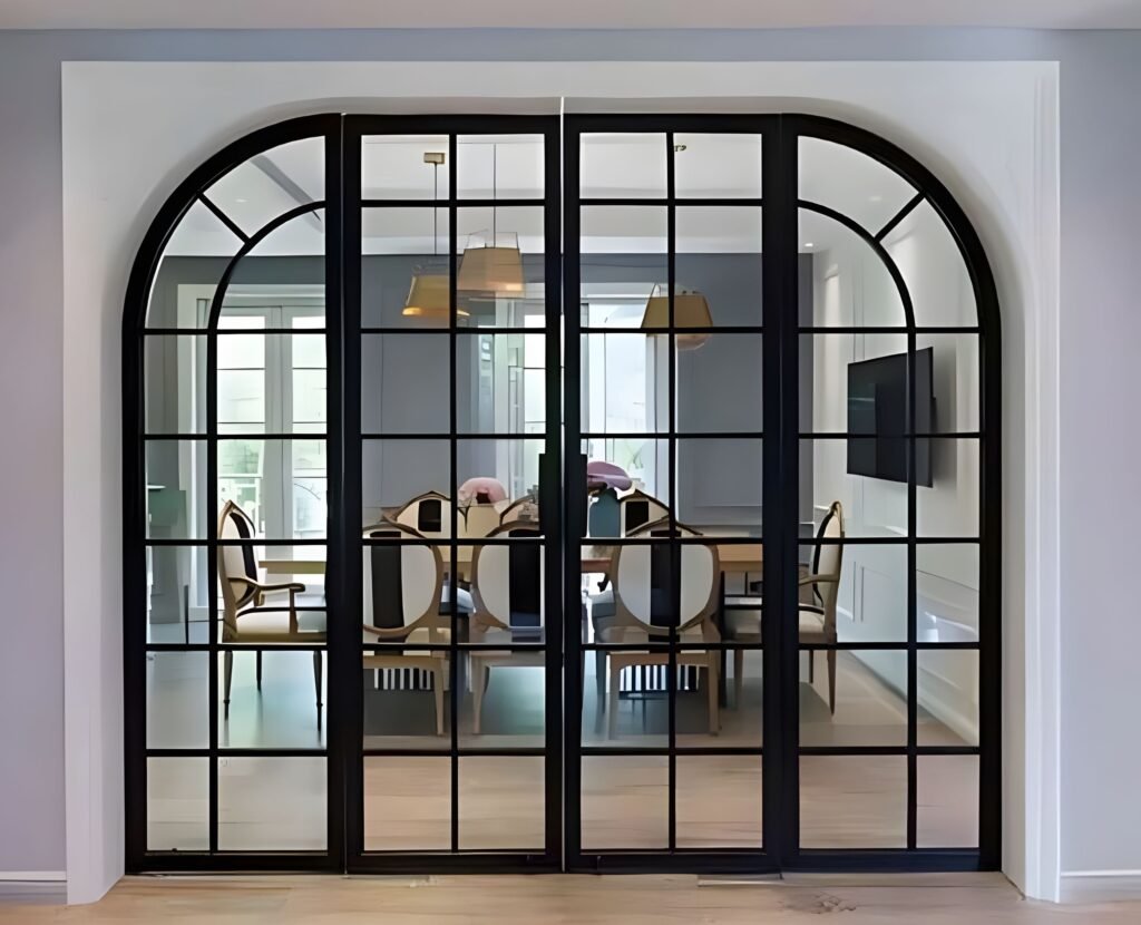arched french doors