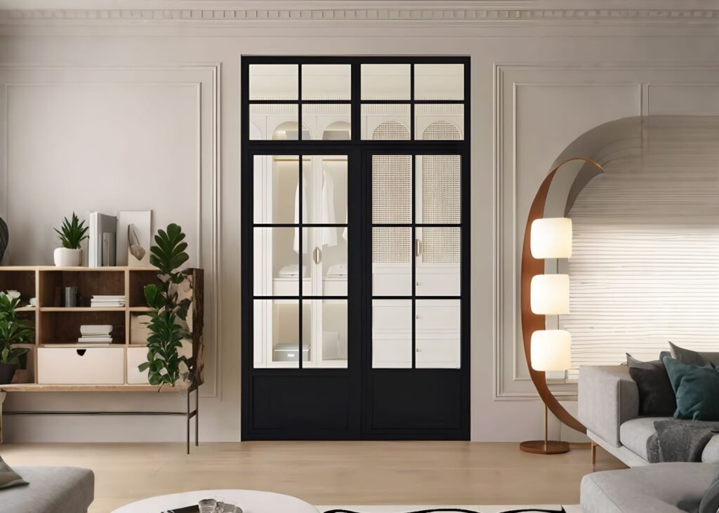 french doors with screens