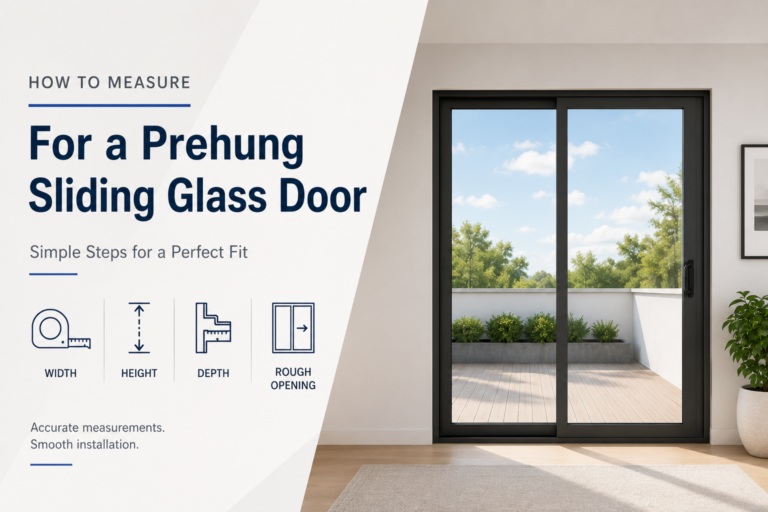 How to Measure for a Prehung Sliding Glass Door