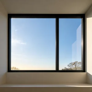 Aluminum Casement Window with Clear Glass