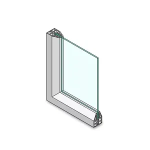 Single-Glazed Aluminum Casement Window