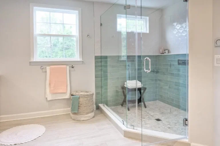 window in shower